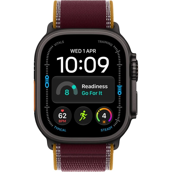 Apple Watch Ultra 4 49mm Černý titan s burgundsky červeným Trailovým tahem M/L - Inteligentné hodinky - Obrázok 2e5d6d91365e41be976a0529ad0ca2ba
