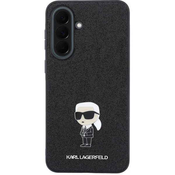 Karl Lagerfeld Fixed Glitter Metal Ikonik kryt Samsung Galaxy A37 čierny - Puzdra - Obrázok 2e718a83529540548f890f24941f18fa