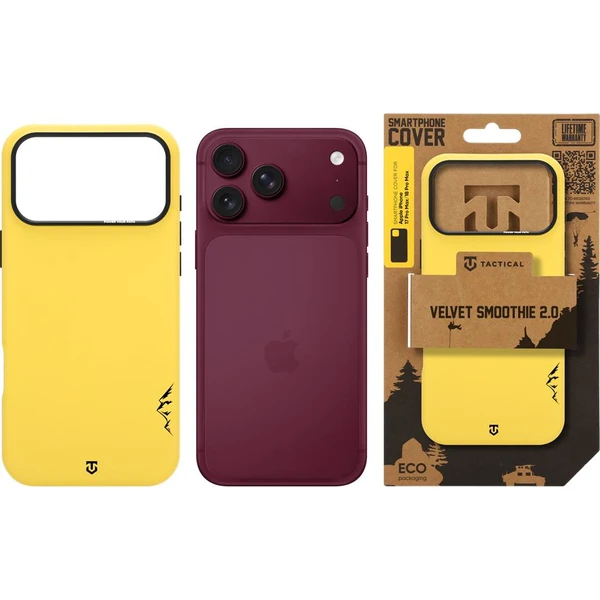 Tactical MagForce Velvet Smoothie 2.0 Kryt pre Apple iPhone 17 Pro Max/18 Pro Max Banana - Puzdra - Obrázok 2e837a1bff2543e9b8fbd1c45310fd8c