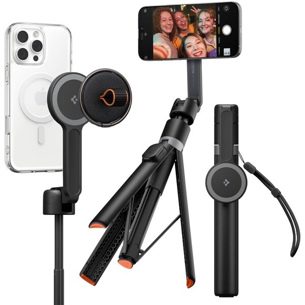 Spigen Selfie Stick MagSafe+ Tripod, black