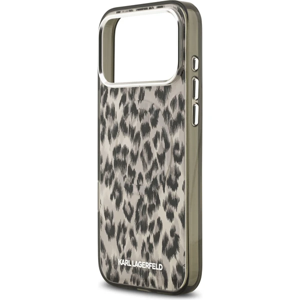 Karl Lagerfeld IML Leopard MagSafe Zadný Kryt pre iPhone 17 Pro Max hnedý - Puzdra - Obrázok 2ea60d71220642429da6ce1fdf0b6efb