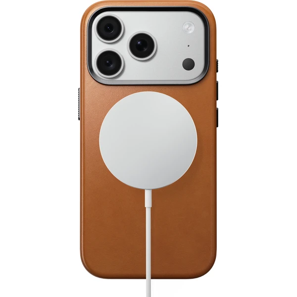 Nomad Traditional Leather (Horween) MagSafe kožený kryt iPhone 17 Pro/18 Pro Saddle - Puzdra - Obrázok 2eab64e1e14e4181800a686b1b6e8adf