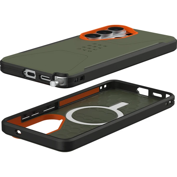 UAG Civilian MagSafe kryt Samsung Galaxy S26 Ultra zelený/oranžový - Puzdra - Obrázok 2eb4210866104abfb3f4173efcf3d314
