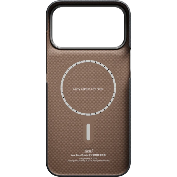 Pitaka Edge Case Argyle MagSafe kryt iPhone 18 Pro Max Lava Black - Puzdra - Obrázok 2eb4b41fa30a4f7890620ab63f7ecfb7