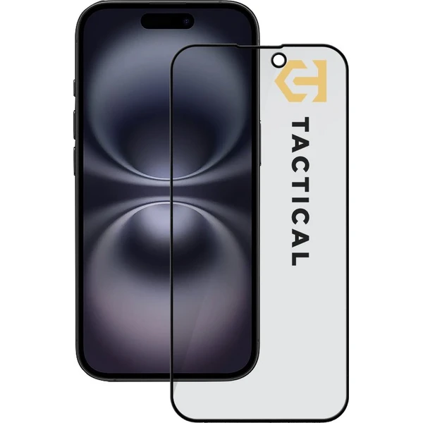 Tactical Glass Shield Privacy Stealth 5D sklo Apple iPhone 15/16 čierne - Ochranné fólie a sklo - Hlavný obrázok