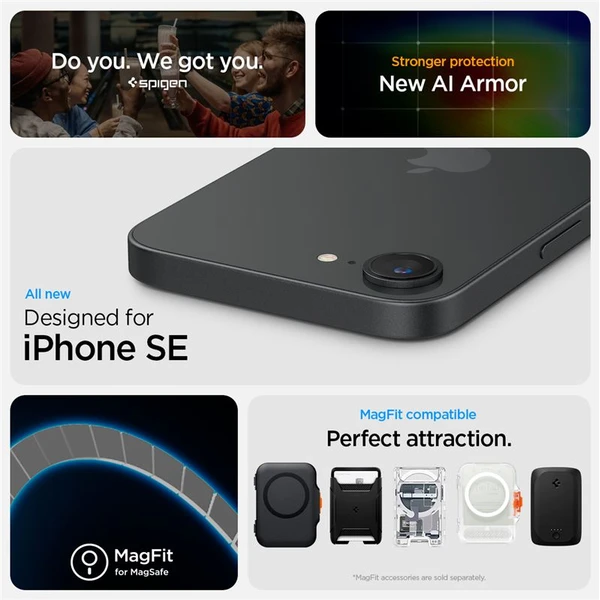 Spigen Tough Armor MagSafe kryt iPhone 17e/16e sivý - Puzdra - Obrázok 2edbd3dee90e4fd4a1cad6392e1e82c1