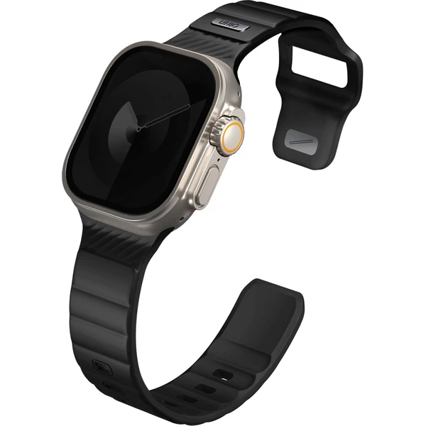 UNIQ Stride FKM Rubber vodeodolný remienok Apple Watch 49/45/44/42mm čierny - Remienky - Obrázok 2efbf6fe5e9c46daa5da3951a2123f77