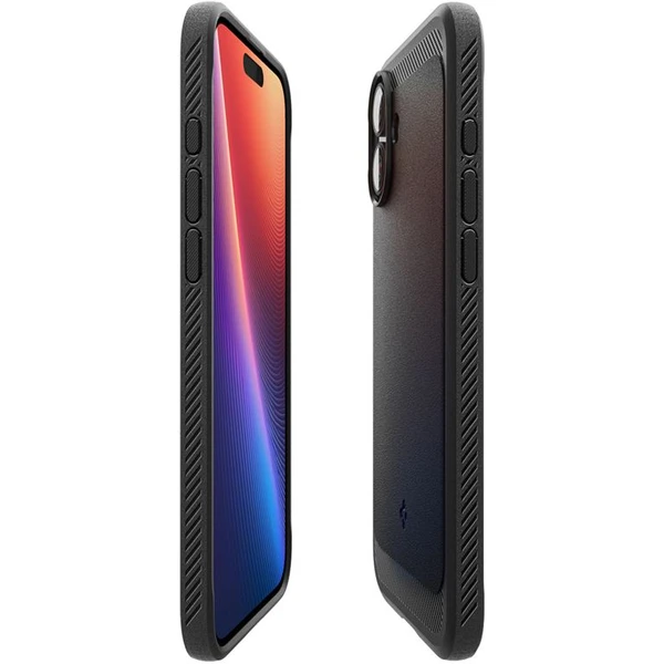 Spigen Rugged Armor MagSafe kryt iPhone 16 matte black - Puzdra - Obrázok 2f0f7006fc6c4db2a222e6e60c449bdc