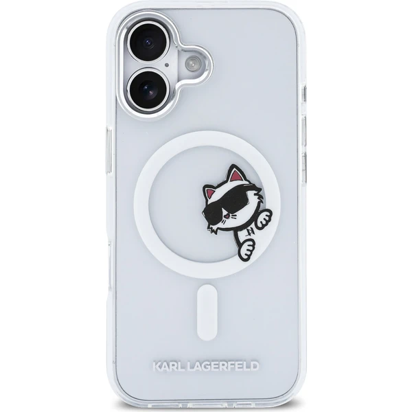 Karl Lagerfeld IML Choupette Peekaboo MagSafe kryt iPhone 17 priehľadný - Puzdra - Obrázok 2f12526307a9485e90d0eac5e9bb3d3b