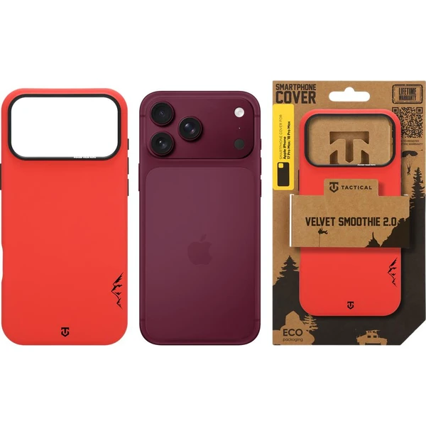Tactical MagForce Velvet Smoothie 2.0 Kryt pre Apple iPhone 17 Pro Max/18 Pro Max Chilli - Puzdra - Obrázok 2f1527d8066340d1bfc633fe49c44049
