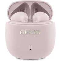 Guess Printed Classic Logo TWS bezdrôtové slúchadlá ružové - Slúchadlá