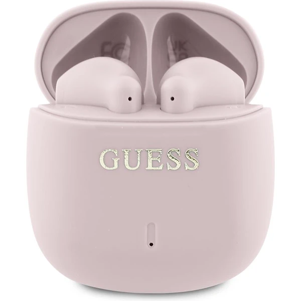 Guess Printed Classic Logo TWS bezdrôtové slúchadlá ružové - Slúchadlá - Hlavný obrázok