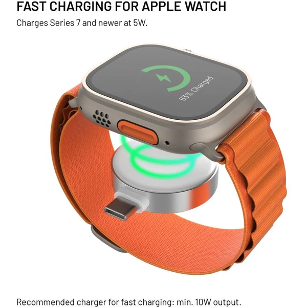 FIXED Orb 2 USB-C adaptér pre Apple Watch s rýchlonabíjaním biely - Nabíjačky - Obrázok 2f37d0b64abc44c0b1f888469b520de9