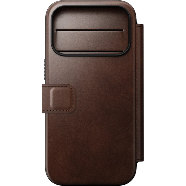Nomad Modern Leather Folio (Horween) MagSafe kožené puzdro iPhone 18 Pro Rustic Brown - Puzdra - Obrázok 2f43d1e146e3427b8bd71bbe59b63df2