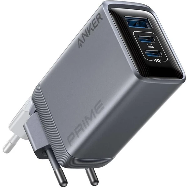 Anker nabíjačka do siete Prime 100W, 2xUSB-C, 1xUSB-A strieborná - Nabíjačky - Hlavný obrázok