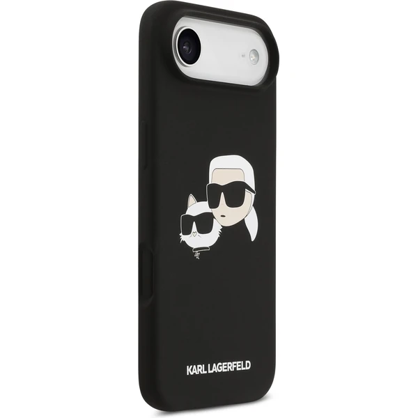 Karl Lagerfeld Liquid Silicone Double Heads MagSafe kryt iPhone Air čierny - Puzdra - Obrázok 2f680e7d3bbf47ea85316f494b34f5f6