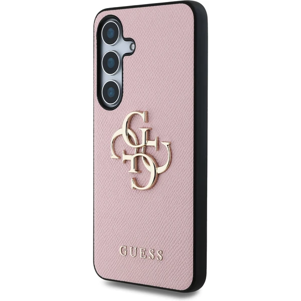 Guess PU Grained 4G Metal Logo kryt Samsung Galaxy S25 ružový - Puzdra - Obrázok 2f7f29cccea845b88322c9cf953e6565
