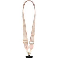 Guess Crossbody popruh PU 4G Metal Logo ružový - Popruhy a crossbody