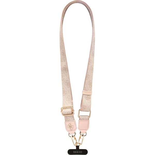 E-shop Guess Crossbody popruh PU 4G Metal Logo ružový