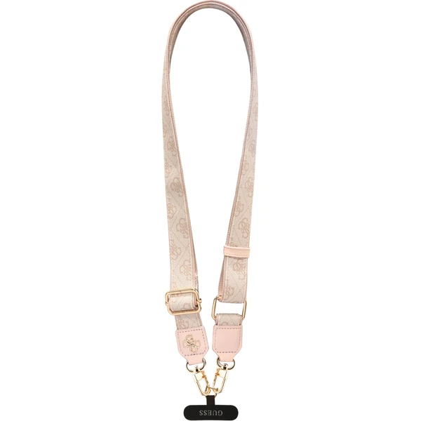 Guess Crossbody popruh PU 4G Metal Logo ružový - Popruhy a crossbody - Hlavný obrázok