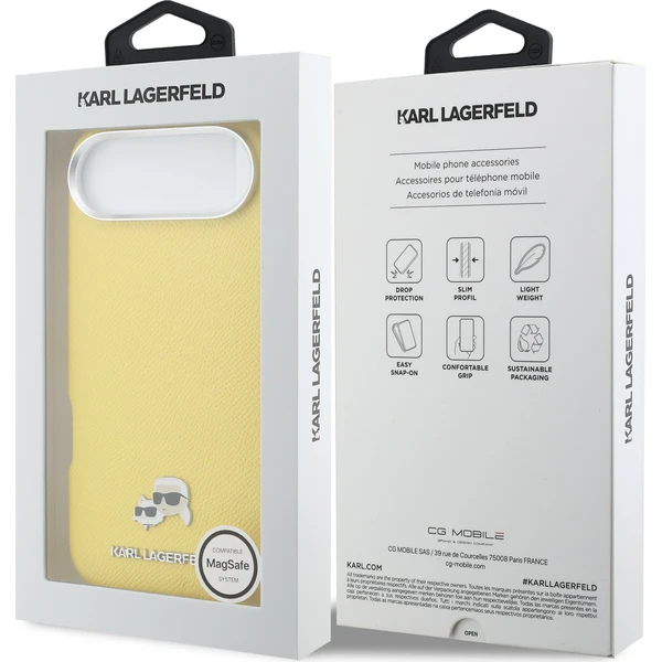 Karl Lagerfeld PU Karl and Choupette Hlavy Kolíky MagSafe kryt iPhone Air žltý - Puzdra - Obrázok 2fd877e5d58e4db5bc358d44b6f3bc91