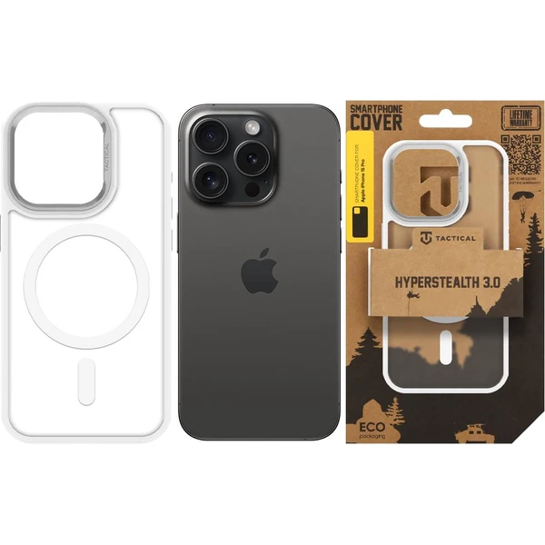 Tactical MagForce Hyperstealth 3.0 Kryt pre Apple iPhone 15 Pro Snow White - Puzdra - Obrázok 2fec1d3713a045d5aeb4682a3dfee9ed