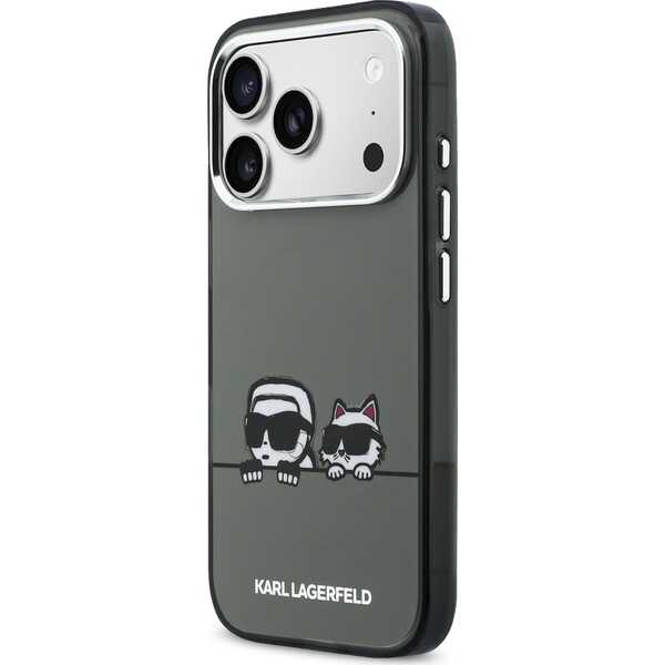 Karl Lagerfeld IML K&CH Heads Logo MagSafe kryt iPhone 17 Pro Max čierny - Puzdra - Obrázok 2fff23f2d1a74f1ea3d2813e2995b512
