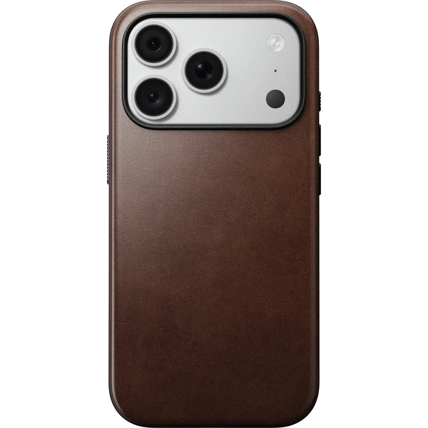 Nomad Modern Leather (Horween) MagSafe kožený kryt iPhone 17 Pro/18 Pro Rustic Brown - Puzdra - Obrázok 30060e2c0078400387e0b4ebbae498e4