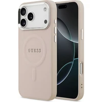 Guess PU Saffiano MagSafe kryt iPhone 17 Pro ružový - Puzdra