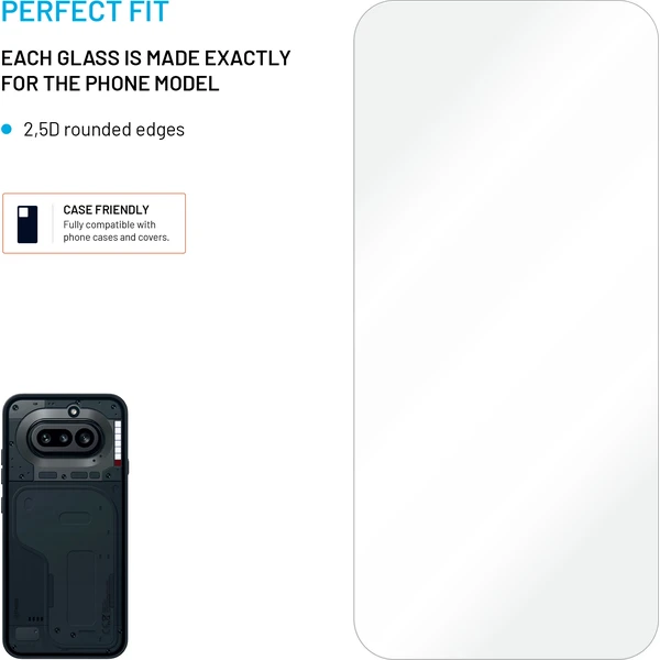 FIXED 2,5D tvrdené sklo Nothing Phone (4a), 2ks číre - Ochranné fólie a sklo - Obrázok 30380f36a1a843f1ab56e5b947915205