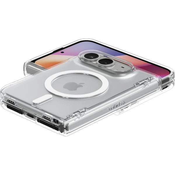 Spigen Ultra Hybrid Pro MagSafe kryt iPhone 18 Fold clear white - Puzdra - Obrázok 3040d5df56ca49f584124a79be289a18