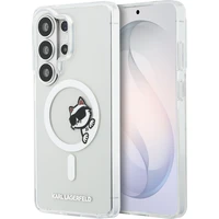 Karl Lagerfeld IML Choupette Peekaboo Logo magnetický kryt Samsung Galaxy S26 Ultra priehľadný - Puzdra