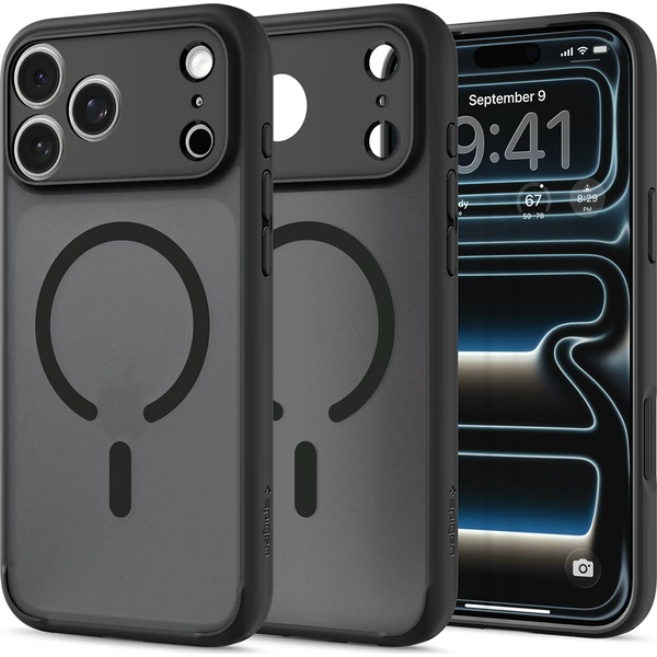 Spigen Ultra Hybrid MagSafe kryt iPhone 18 Pro Max/17 Pro Max mrazivo čierny - Puzdra - Obrázok 30582d1aaeda49e784e0b8f719c54a04