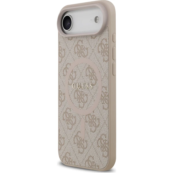 Guess PU Leather 4G Colored Ring MagSafe Zadný Kryt pre iPhone Air ružový - Puzdra - Obrázok 306a1c28297a40688e7d92a1426636f7