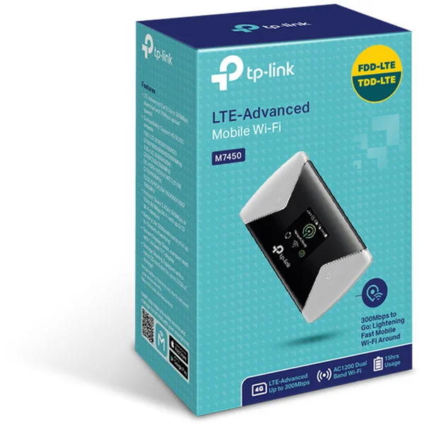TP-Link M7450 4G/LTE modem čierny - Modemy - Obrázok 307U000501