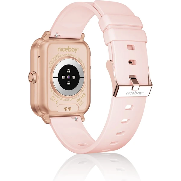 Niceboy Watch Lite 4 Rose múdre hodinky ružovo zlaté - Inteligentné hodinky - Obrázok 30B9000O01