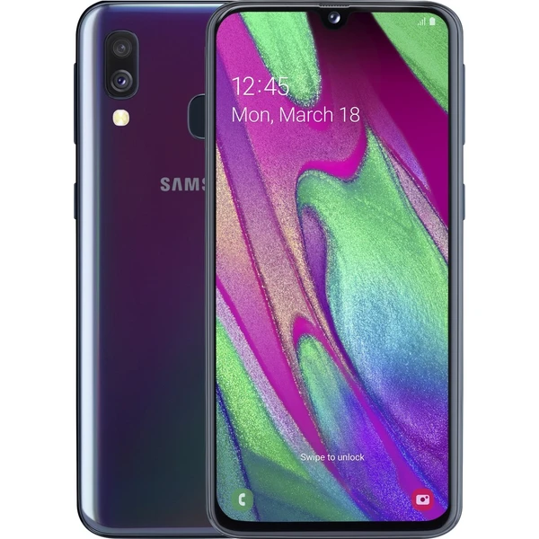 Samsung Galaxy A40 Dual SIM čierny - Mobilné telefóny - Hlavný obrázok