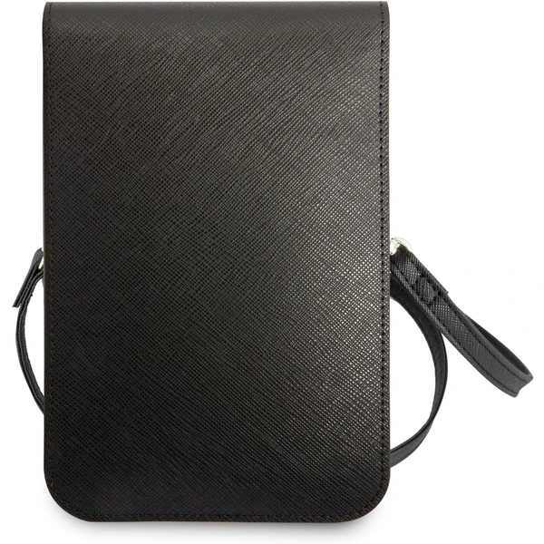 Guess PU Saffiano Triangle Logo Phone Bag čierne - Puzdra - Obrázok 30RC100501