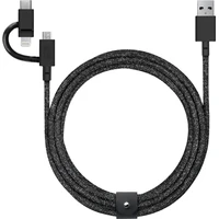 Native Union Belt Cable Universal USB-A/USB-C/Micro USB/Lightning kábel 2m cosmos - Káble a redukcie