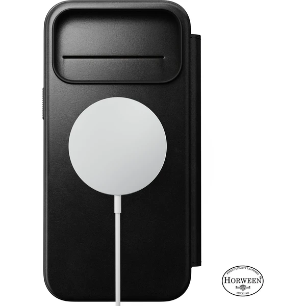 Nomad Modern Leather Folio (Horween) MagSafe kožené pouzdro iPhone 18 Pro Max Black - Puzdra - Obrázok 30c16529e71d4a9f97815890c07765ed