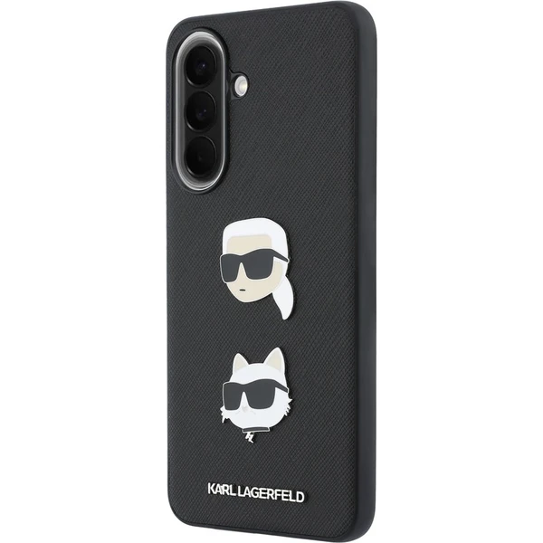 Karl Lagerfeld Liquid Silicone Metal Karl and Choupette kryt Samsung Galaxy A57 čierny - Puzdra - Obrázok 30d5d4bb28cf4741963e6d0a87915de4