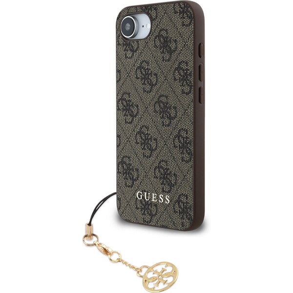 E-shop Guess 4G Charm kryt iPhone 17e/16e hnedý