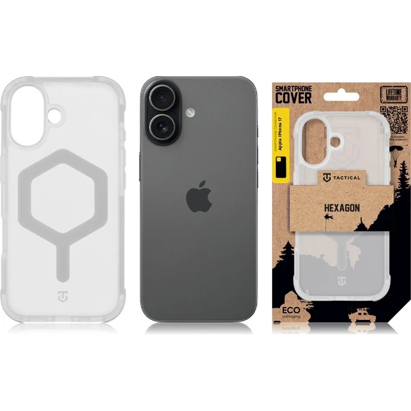 Tactical MagForce Hexagon kryt Apple iPhone 17 biely - Puzdra - Obrázok 30ec9479f83548eb8a16e877b282c988
