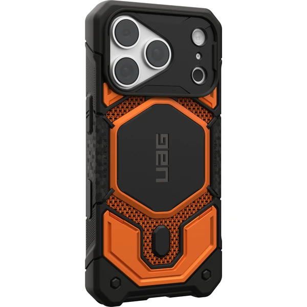 UAG Monarch Pro MagSafe Kevlar kryt iPhone 18 Pro/17 Pro oranžový - Puzdra - Obrázok 310461539a6b4a8394459cd536a432ae