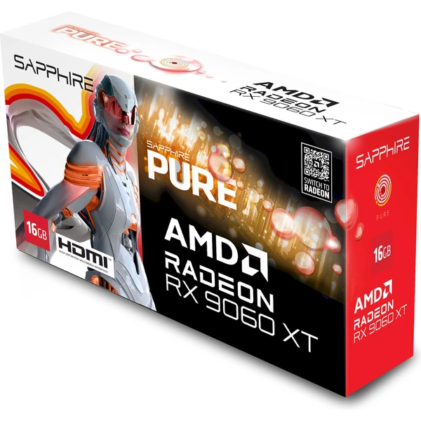 Sapphire PURE AMD Radeon RX 9060 XT GAMING OC 16GB - white - Grafické karty - Obrázok 311H000N01