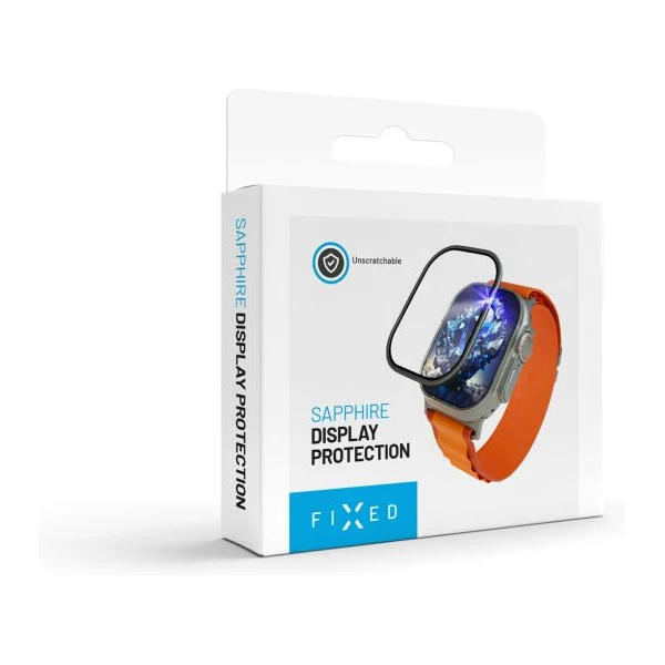 FIXED zafírové sklo pre Apple Watch Ultra s oceľovým rámčekom - Ochranné fólie a sklo - Obrázok 313352a7a4254cfc90c0a43f4e169e29