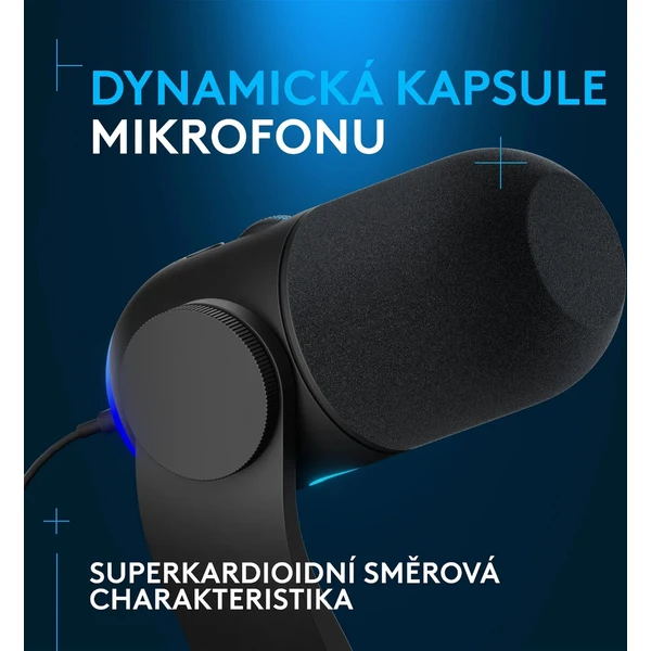 Logitech G Yeti GX mikrofón čierny - Mikrofóny - Obrázok 3134000P01