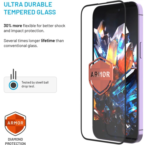 FIXED Armor 2,5D sklo s Anti-dust a AR vrstvou Apple iPhone 17 čierne - Ochranné fólie a sklo - Obrázok 313985f595de48c9be15f94dbd2c0d0d