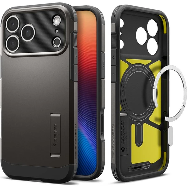 Spigen Tough Armor T MagSafe kryt iPhone 17 Pro gunmetal - Puzdra - Obrázok 314cc74885be41a88db3956449781315