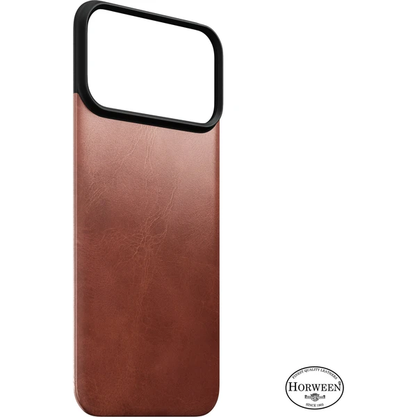 Nomad Magnetic Leather Back (Horween) MagSafe kožený kryt iPhone 18 Pro Max Olde Dublin - Puzdra - Hlavný obrázok